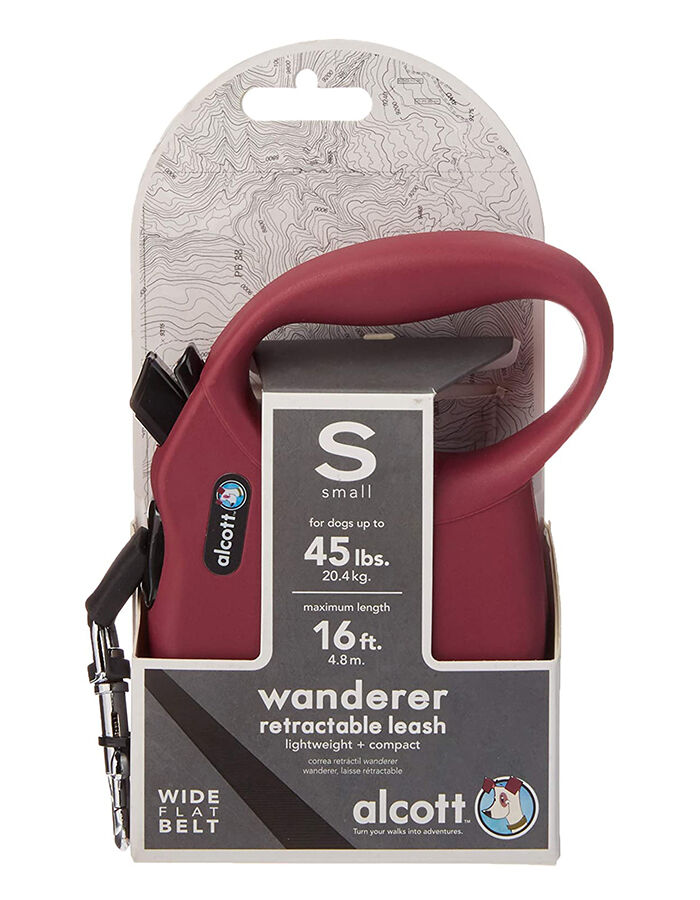 Alcott Adventure retractable leash Small Red -  Dogs product
