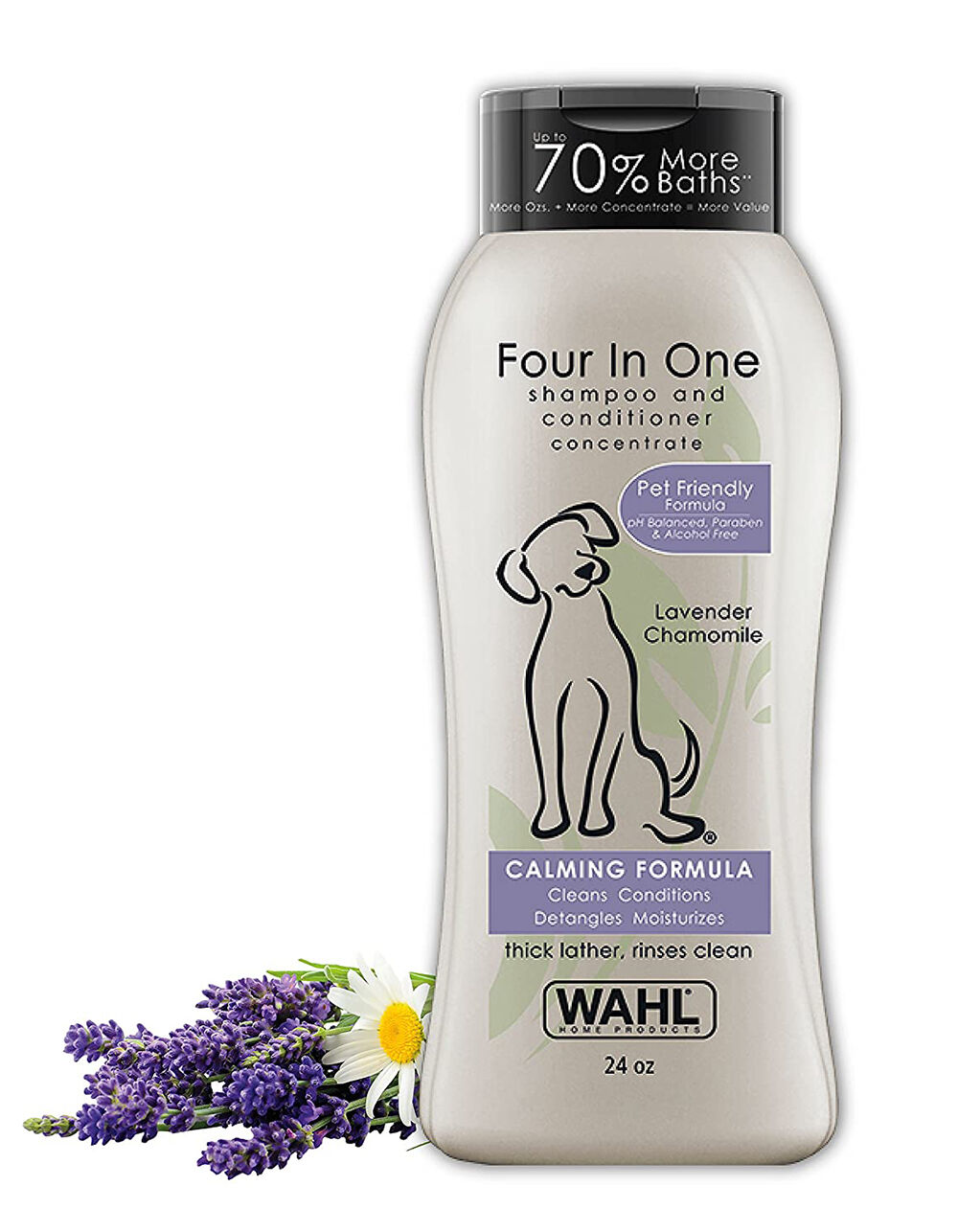 wahl no rinse waterless shampoo lavender