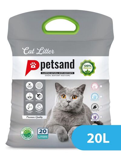 Petsand Activated Carbon Cat Litter 20L Petsmarket Kuwait